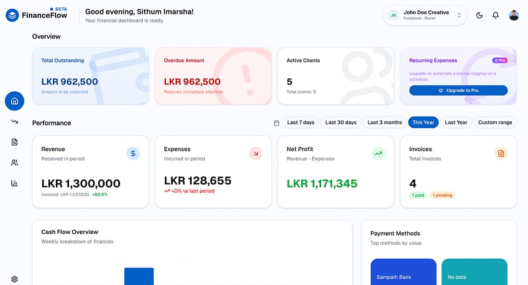 Finance Flow — view 3