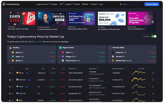 CoinMarketCap-ish cover